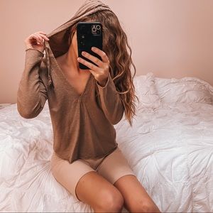 GAP women’s small brown hoodie pullover top basics